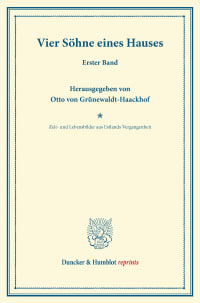 Cover Vier Söhne eines Hauses