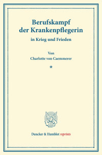 Cover Berufskampf der Krankenpflegerin