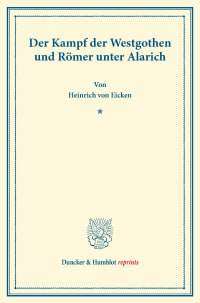 Cover Der Kampf der Westgothen und Römer unter Alarich