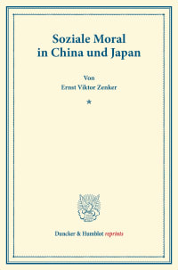 Cover Soziale Moral in China und Japan