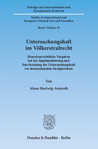 Cover Untersuchungshaft im Völkerstrafrecht