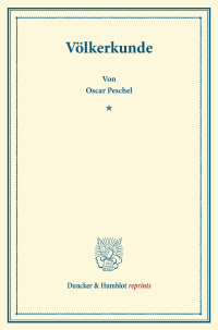 Cover Völkerkunde