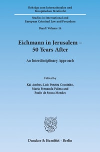 Cover Eichmann in Jerusalem – 50 Years After