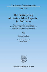 Cover Die Bekämpfung nicht-staatlicher Angreifer im Luftraum