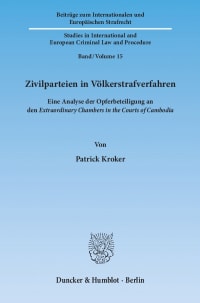 Cover Zivilparteien in Völkerstrafverfahren