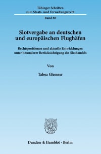 Cover Slotvergabe an deutschen und europäischen Flughäfen