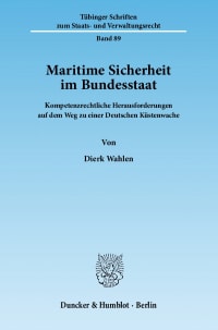 Cover Maritime Sicherheit im Bundesstaat