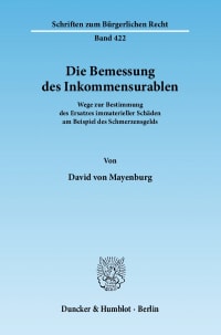 Cover Die Bemessung des Inkommensurablen