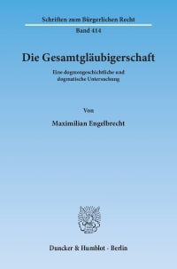 Cover Die Gesamtgläubigerschaft