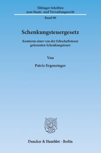 Cover Schenkungsteuergesetz