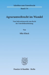 Cover Agrarumweltrecht im Wandel