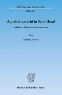 Cover Aquakulturrecht in Schottland