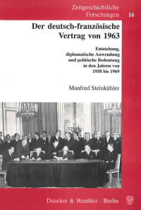 Cover Der deutsch-französische Vertrag von 1963