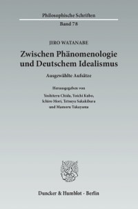 Cover Zwischen Phänomenologie und Deutschem Idealismus