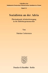 Cover Sozialisten an der Adria