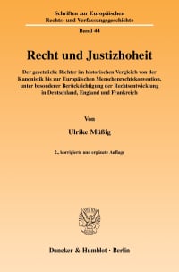 Cover Recht und Justizhoheit