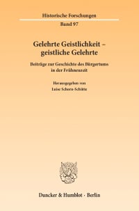 Cover Gelehrte Geistlichkeit – geistliche Gelehrte