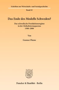 Cover Das Ende des Modells Schweden?