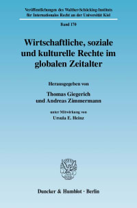 Cover Wirtschaftliche, soziale und kulturelle Rechte im globalen Zeitalter