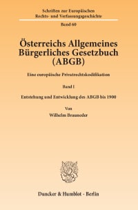 Cover Österreichs Allgemeines Bürgerliches Gesetzbuch (ABGB)