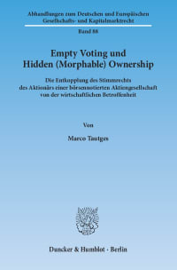 Cover Empty Voting und Hidden (Morphable) Ownership