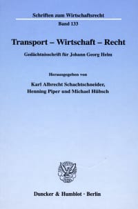 Cover Transport - Wirtschaft - Recht