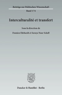 Cover Interculturalité et transfert