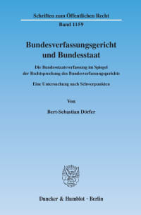 Cover Bundesverfassungsgericht und Bundesstaat