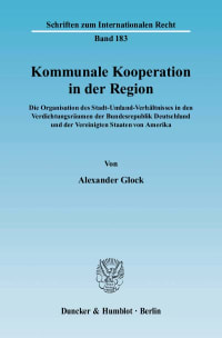 Cover Kommunale Kooperation in der Region