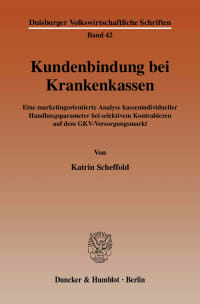 Cover Kundenbindung bei Krankenkassen