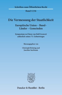 Cover Die Vermessung der Staatlichkeit