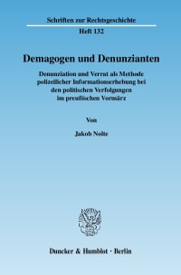 Cover Demagogen und Denunzianten