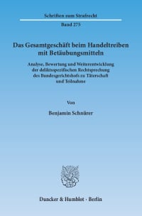 Cover Das Gesamtgeschäft beim Handeltreiben mit Betäubungsmitteln