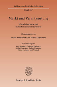 Cover Markt und Verantwortung