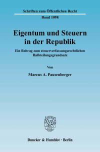 Cover Eigentum und Steuern in der Republik