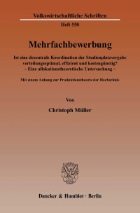 Cover Mehrfachbewerbung