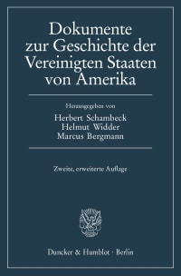 Cover Dokumente zur Geschichte der Vereinigten Staaten von Amerika