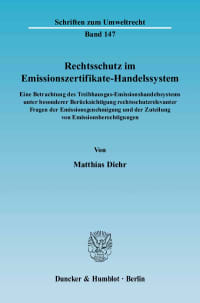 Cover Rechtsschutz im Emissionszertifikate-Handelssystem