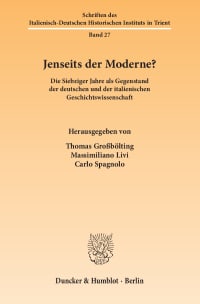 Cover Jenseits der Moderne?