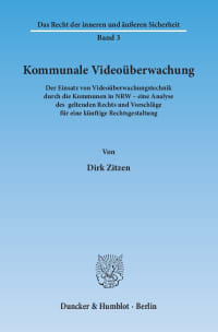 Cover Kommunale Videoüberwachung