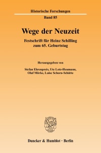 Cover Wege der Neuzeit