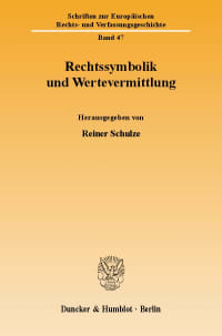 Cover Rechtssymbolik und Wertevermittlung