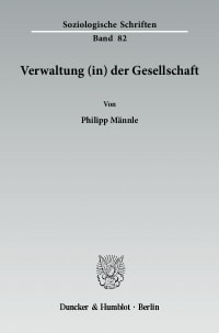 Cover Verwaltung (in) der Gesellschaft