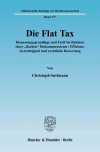 Cover Die Flat Tax