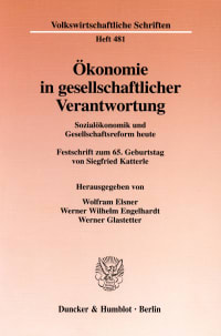 Cover Ökonomie in gesellschaftlicher Verantwortung