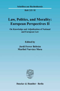 Cover Law, Politics, and Morality: European Perspectives II