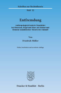 Cover Entfremdung