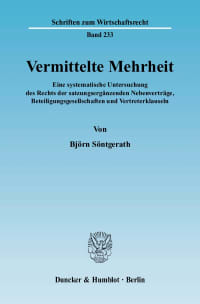 Cover Vermittelte Mehrheit