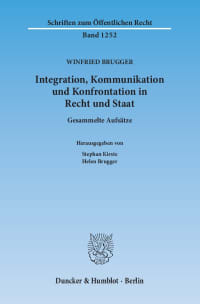 Cover Integration, Kommunikation und Konfrontation in Recht und Staat