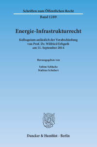 Cover Energie-Infrastrukturrecht